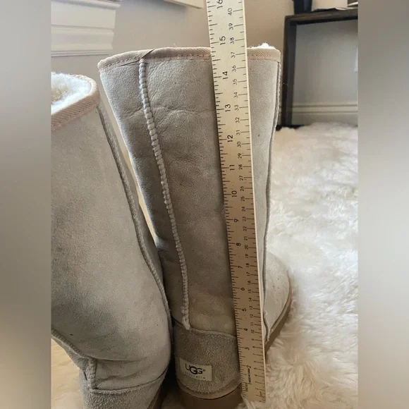 Vintage | HTF ugg Australia classic tall cream boots men - Picture 8 of 8